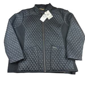 Barbour Quilted Jacket Size 1X Black NWT